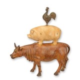 Vaca, porc si cocos-statueta din rasini speciale LH-11