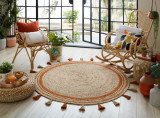 Covor Istanbul Portocaliu 150X150 cm, rotund, Flair Rugs