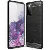 Husa TPU OEM Carbon pentru Samsung Galaxy Note 20 N980, Neagra
