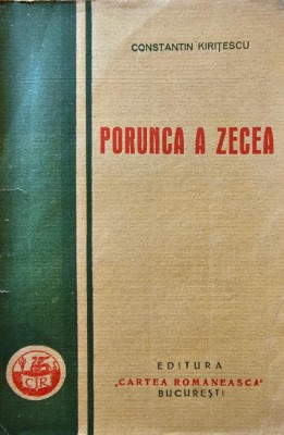 Constantin Kirițescu Porunca a a 10-a cu dedicație foto