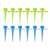 Set 12 Accesorii Irigare Gradina, Plastic, Verde/Albastru - Picuratoare, Mufe si Conectori Sistem Udare