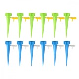 Set 12 Accesorii Irigare Gradina, Plastic, Verde/Albastru - Picuratoare, Mufe si Conectori Sistem Udare