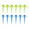 Set 12 accesorii sistem irigare, Plastic, Verde/Albastru