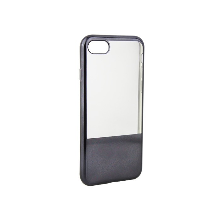 Husa APPLE iPhone 5\5S\SE - Electroplate Half (Negru)