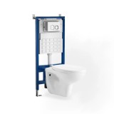 Cumpara ieftin Set rezervor WC montat pe perete Roya 83W