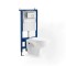 Set rezervor WC montat pe perete Roya 83W