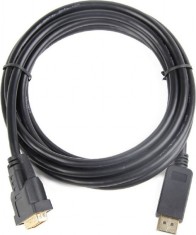 CABLU video GEMBIRD, adaptor DisplayPort (T) la DVI-D DL (T), 1m, rezolutie maxima Full HD (1920 x 1080) la 60Hz, negru, &quot;CC-DPM-DVIM-1M&quot; (timbru verd