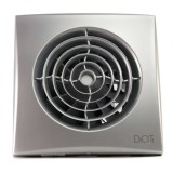 Ventilator baie Ecovent, aura 4c, silentios, clapeta antiretur, Debit 90mc/h, &Oslash;100mm, Gri