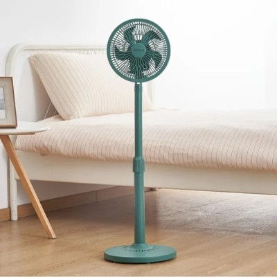 Ventilator de camera, vertical, cu picior reglabil super silentios, cu baza rotunda anti-alunecare, cu 3 viteze, putere 25W, verde foto