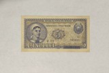 Bancnota Romania RPR 5 lei 1952 XF serie albastra