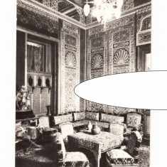 CP Sinaia - Muzeul Peles. Salonul turcesc, RPR, circulata 1963, stare buna