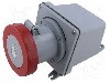 Conector alimentare AC, IEC 60309, IP67, 0,125kA, 415V AC, 5 pini, AMPHENOL - 2CMA167264R1000