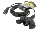 Prelungitor 3 Prize Negru 10m 16A