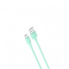 Cablu de date si Incarcare, XO-NB156, Micro USB 2,4A, 1 m, Verde, Blister
