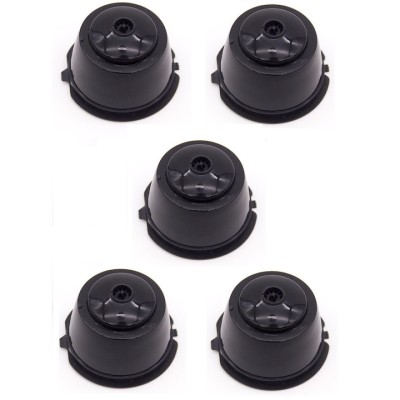 Set 5 Capsule cafea, reutilizabila, reincarcabila, compatibil Dolce Gusto, negru foto