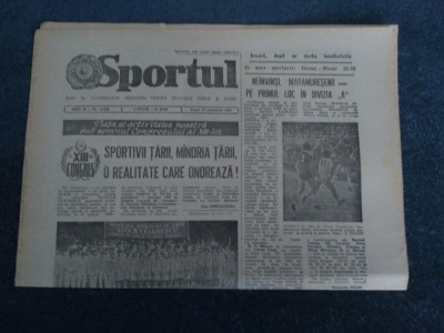 ZIARUL SPORTUL 19 OCTOMBRIE 1984 foto