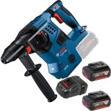 Bosch GBH 18V-28 C + 1600A00B8J - Rotopercutor SDS-Plus 3.3 J + Set 2 acumulatori si incarcator Li-Ion 18 V 5 Ah