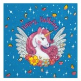 Servetele de Masa de Petrecere cu 2 Straturi Unicorn 33x33cm, 20buc