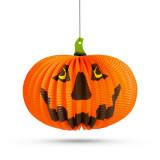 Lampion Dovleac de Halloween - suspendabil - 26 cm