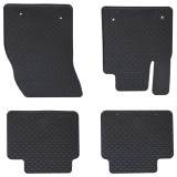 vidaXL Covor pentru mașină 4 pcs Negru Cauciuc 42029148