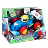 Cumpara ieftin Masina de curse Bburago Junior, Formula Fun Push And Glow, Blue