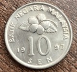 C50 - Moneda foarte veche - Malaezia - 10 sen - 1997