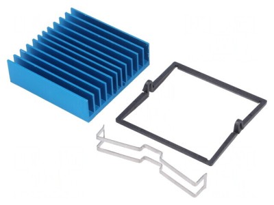 Radiator extrudat albastru BGA 42,5mm 4,3&amp;deg;C/W foto