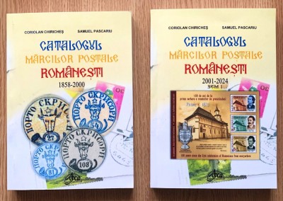 CATALOGUL MARCILOR POSTALE ROMANESTI 1858 - 2024, VOL 1 + 2 foto