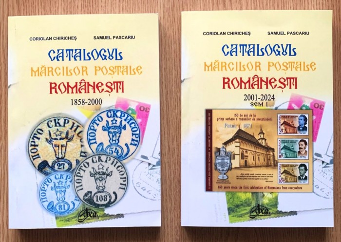 CATALOGUL MARCILOR POSTALE ROMANESTI 1858 - 2024, VOL 1 + 2