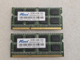 Kit memorie RAM laptop Asint 8GB (2 x 4GB) DDR3 PC3-10600 (1333 MHz) SSA302G08-GDJEC