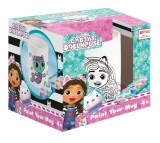 Set creativ de pictat cana Gabby's Dollhouse cu vopsele si pensula