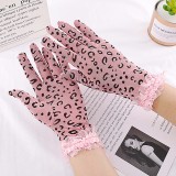 GL62-5 Manusi chic cu imprimeu animal print si dantela
