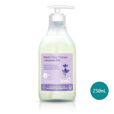 Sapun lichid cu lamaie si lavanda bio 250ml, Biolu foto