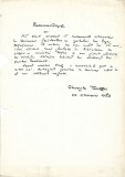 A3434N Gheorghe Tomozei, act scris și semnat olograf, 1979