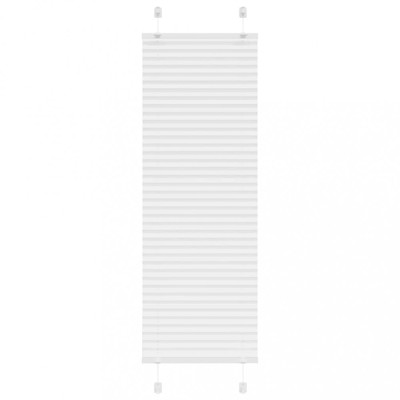 Gossi jaluza plisata alb 40x150 cm latime tesatura 39,4cm poliester foto