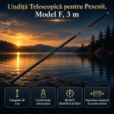 Undiță Telescopică Pescuit Model F, 3m
