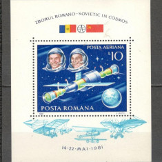 Romania.1981 Posta aeriana:Zborul comun romano-sovietic-Bl. ZR.669