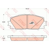 Set placute frana Trw GDB4173, parte montare : Punte fata