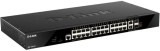 Cumpara ieftin Switch D-Link DGS-1520-28, 28 porturi Gigabit,24 x 10/100/1000Base-T, 2 x