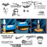 Cumpara ieftin Set 13 Stickere Auto Gri Premium , Batman, Terminator, Hulk, Nike Just Drive It E i altele