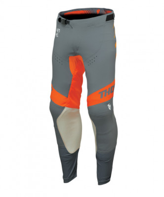 Pantaloni enduro motocross THOR Analog Charcoal Orange foto