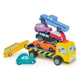 Masinute suprapuse, din lemn premium, Tender Leaf Toys