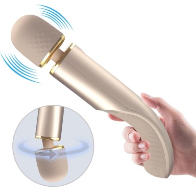 Vibrator Bagheta Interesting Massager, Auriu, 29 cm foto