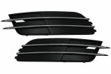 Set Grila Bara Fata Audi A6, C7, 4G, 2011-2014, fara loc de proiectoare, Cromate