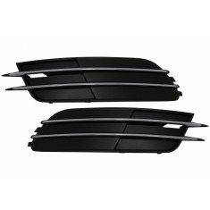 Set Grila Bara Fata Audi A6, C7, 4G, 2011-2014, fara loc de proiectoare, Cromate