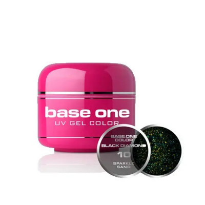 Gel UV Silcare Base One Black Diamond - Sparkle Sand 10, 5g foto