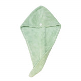 Prosop tip turban pentru uscarea parului, Verde, 1 bucata, You First