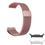 Curea metalica compatibila Samsung Galaxy Watch8 Classic 46mm, Milanese Loop, Roz