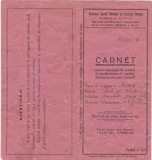 Carnet pentru caminele de ucenici Ministerul Muncii, Sanatatii si Ocrotirilor sociale 1935