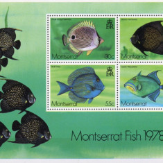 265-MONTSERAT 1978-PESTI-Bloc cu 4 timbre nestampilate MNH